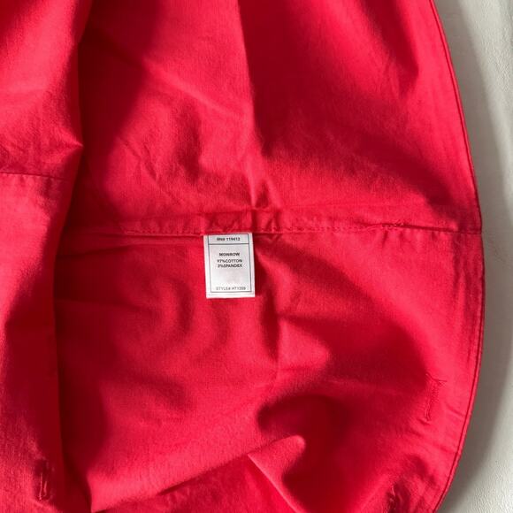 MONROW Poplin Tank in Fiery Coral Size XL - Picture 7 of 10